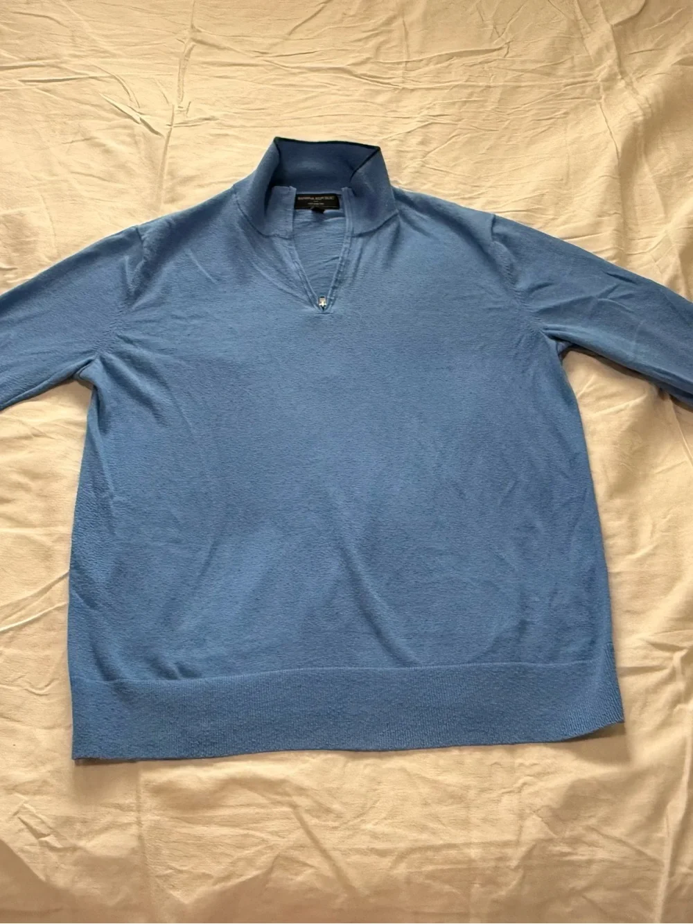 Banana Republic Sky Blue Half-Zip Men's Sweater